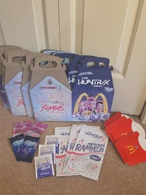 McDonald's The Huntrx Meal & Sausage Boys Promotional Set - Blue, Red, White